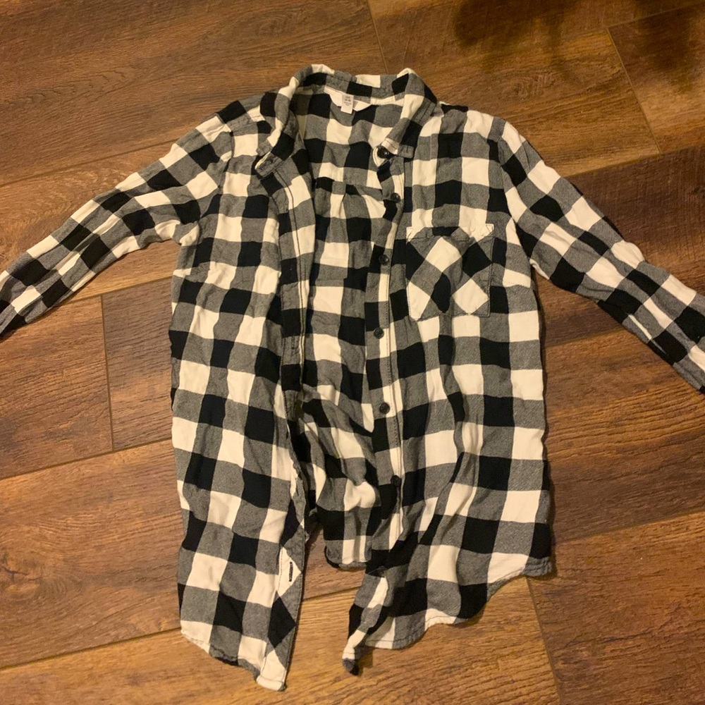 Black and White Light Flannel